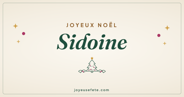 Image « Joyeux Noël Sidoine » au format large