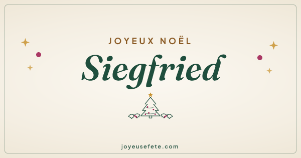 Image « Joyeux Noël Siegfried » au format large
