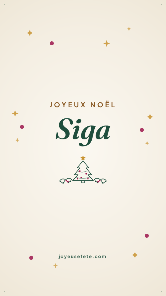Image « Joyeux Noël Siga » au format story
