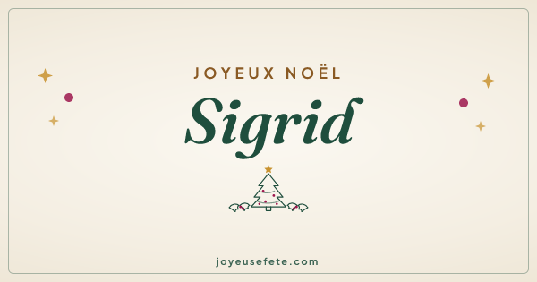 Image « Joyeux Noël Sigrid » au format large