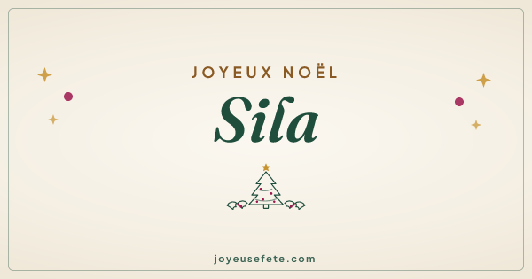 Image « Joyeux Noël Sila » au format large