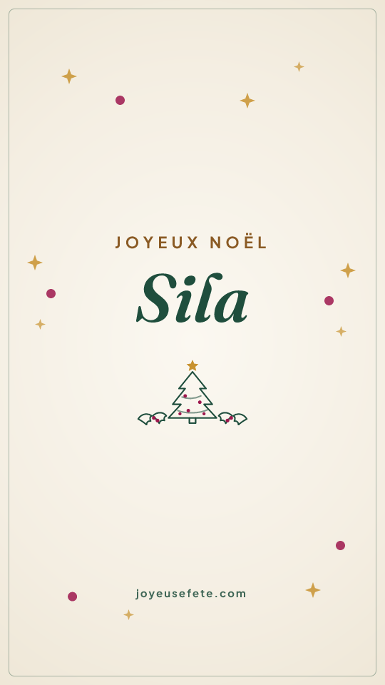 Image « Joyeux Noël Sila » au format story