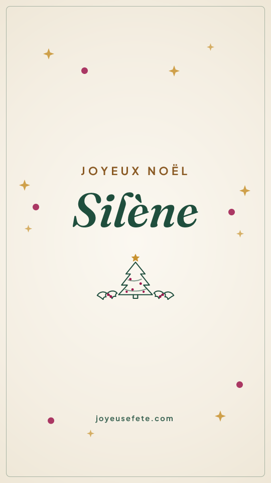 Image « Joyeux Noël Silène » au format story