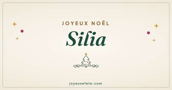 Image « Joyeux Noël Silia » au format large