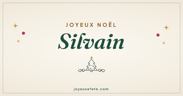 Image « Joyeux Noël Silvain » au format large