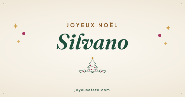 Image « Joyeux Noël Silvano » au format large