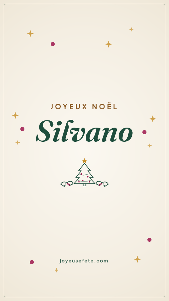 Image « Joyeux Noël Silvano » au format story
