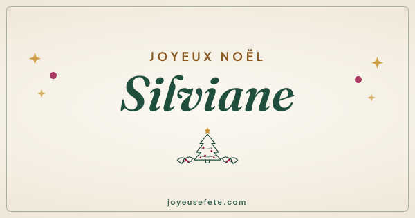 Image « Joyeux Noël Silviane » au format large