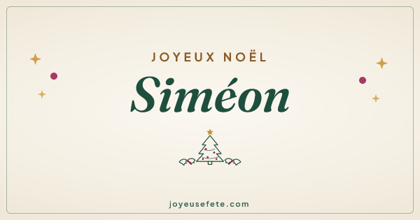 Image « Joyeux Noël Siméon » au format large