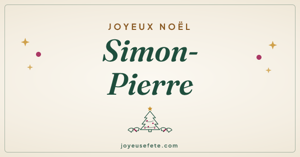 Image « Joyeux Noël Simon-Pierre » au format large