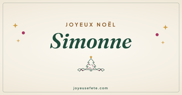 Image « Joyeux Noël Simonne » au format large