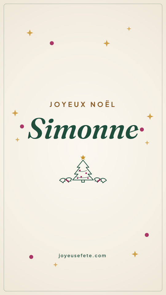Image « Joyeux Noël Simonne » au format story