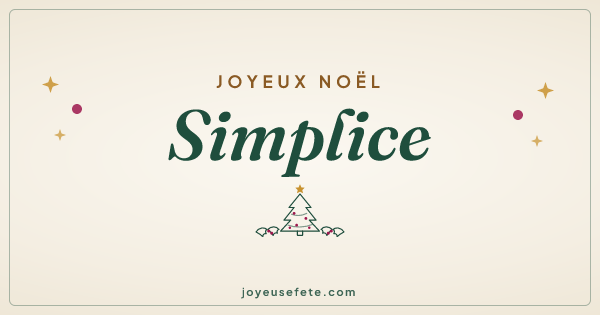 Image « Joyeux Noël Simplice » au format large
