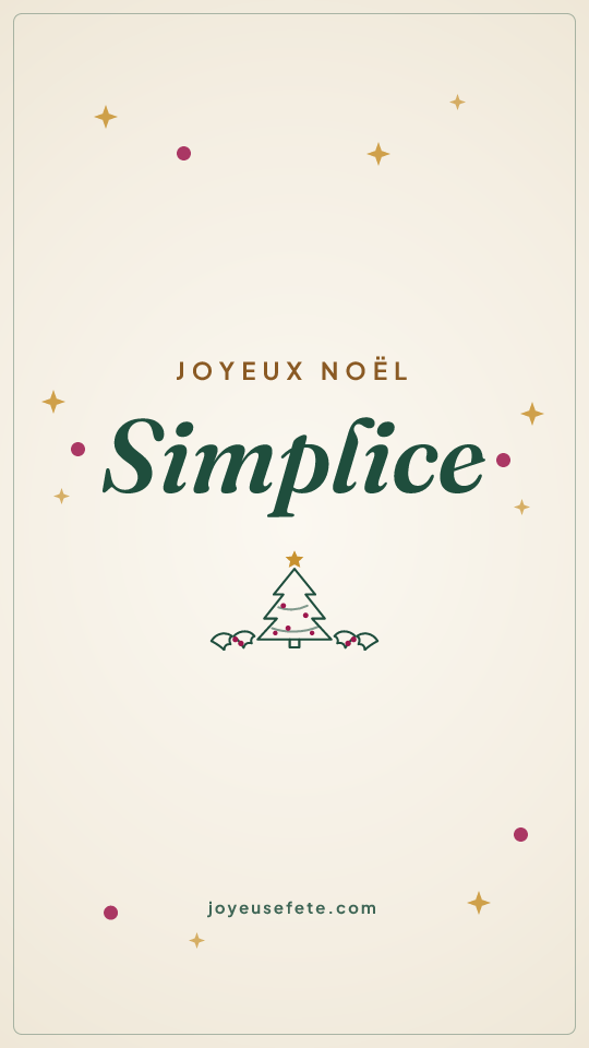 Image « Joyeux Noël Simplice » au format story