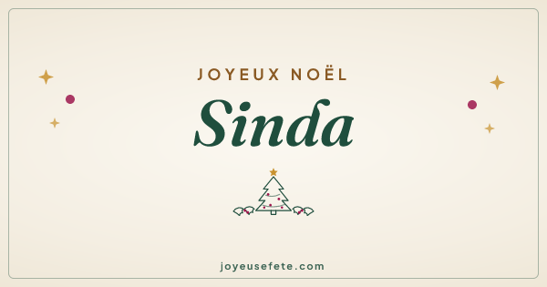Image « Joyeux Noël Sinda » au format large