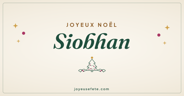 Image « Joyeux Noël Siobhan » au format large