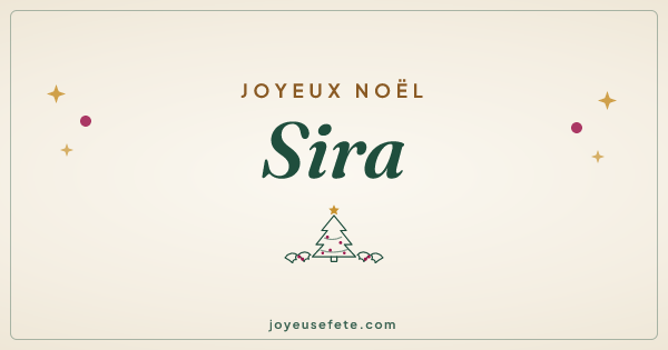 Image « Joyeux Noël Sira » au format large