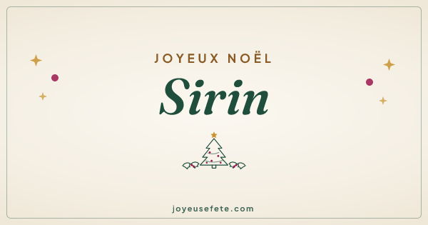 Image « Joyeux Noël Sirin » au format large