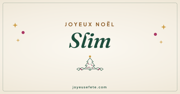 Image « Joyeux Noël Slim » au format large