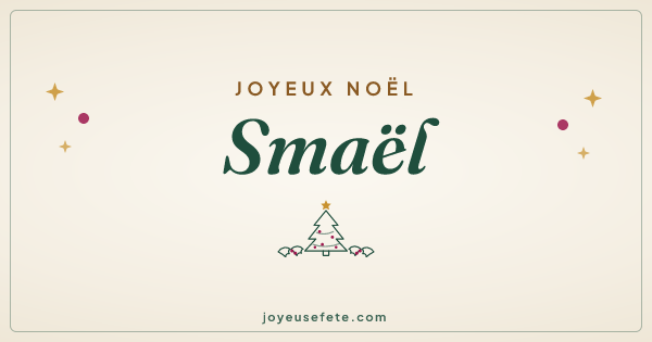 Image « Joyeux Noël Smaël » au format large