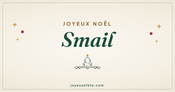 Image « Joyeux Noël Smail » au format large