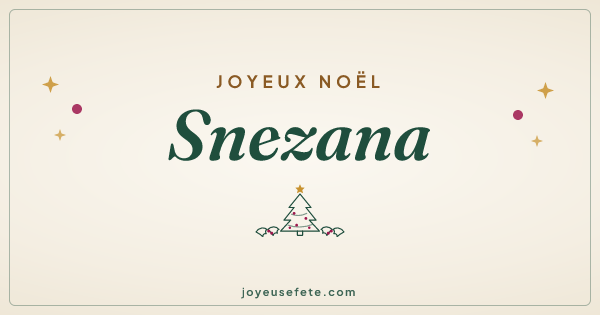 Image « Joyeux Noël Snezana » au format large