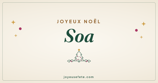 Image « Joyeux Noël Soa » au format large