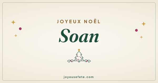 Image « Joyeux Noël Soan » au format large