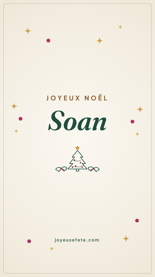 Image « Joyeux Noël Soan » au format story
