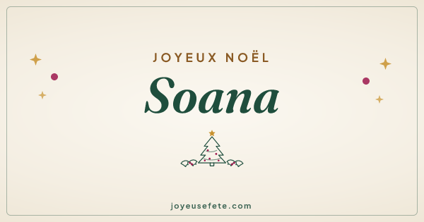 Image « Joyeux Noël Soana » au format large