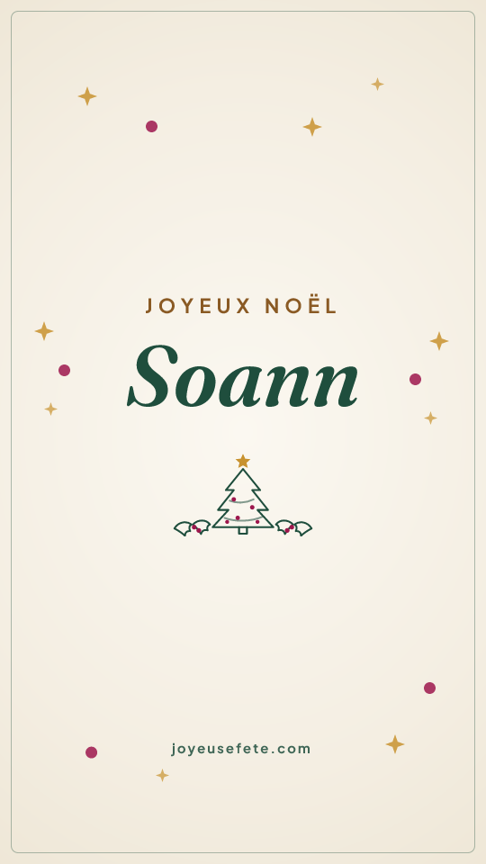 Image « Joyeux Noël Soann » au format story