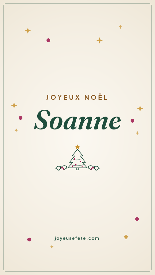 Image « Joyeux Noël Soanne » au format story
