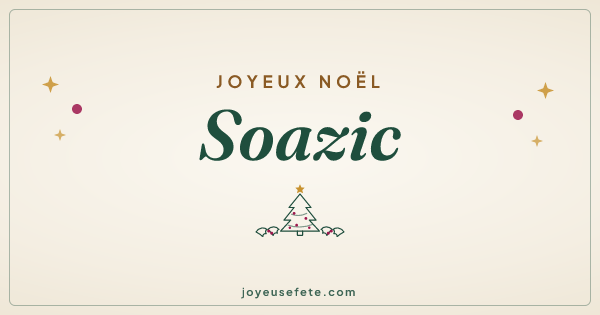 Image « Joyeux Noël Soazic » au format large