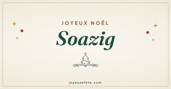 Image « Joyeux Noël Soazig » au format large