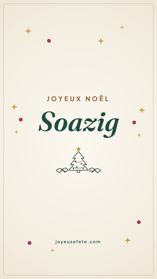 Image « Joyeux Noël Soazig » au format story