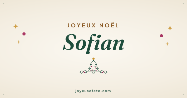 Image « Joyeux Noël Sofian » au format large