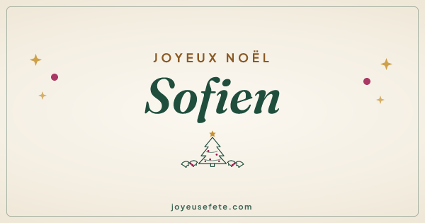 Image « Joyeux Noël Sofien » au format large