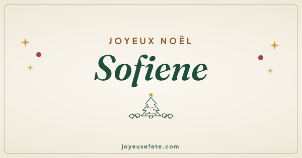 Image « Joyeux Noël Sofiene » au format large