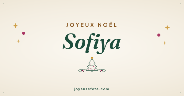 Image « Joyeux Noël Sofiya » au format large