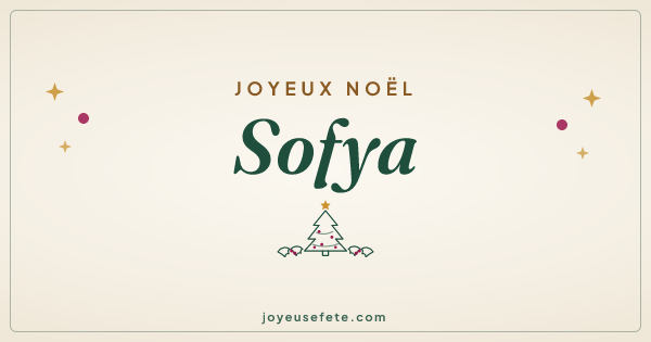 Image « Joyeux Noël Sofya » au format large
