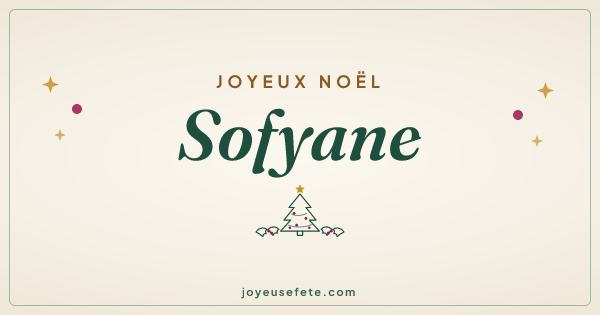 Image « Joyeux Noël Sofyane » au format large