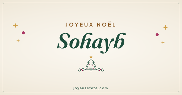 Image « Joyeux Noël Sohayb » au format large