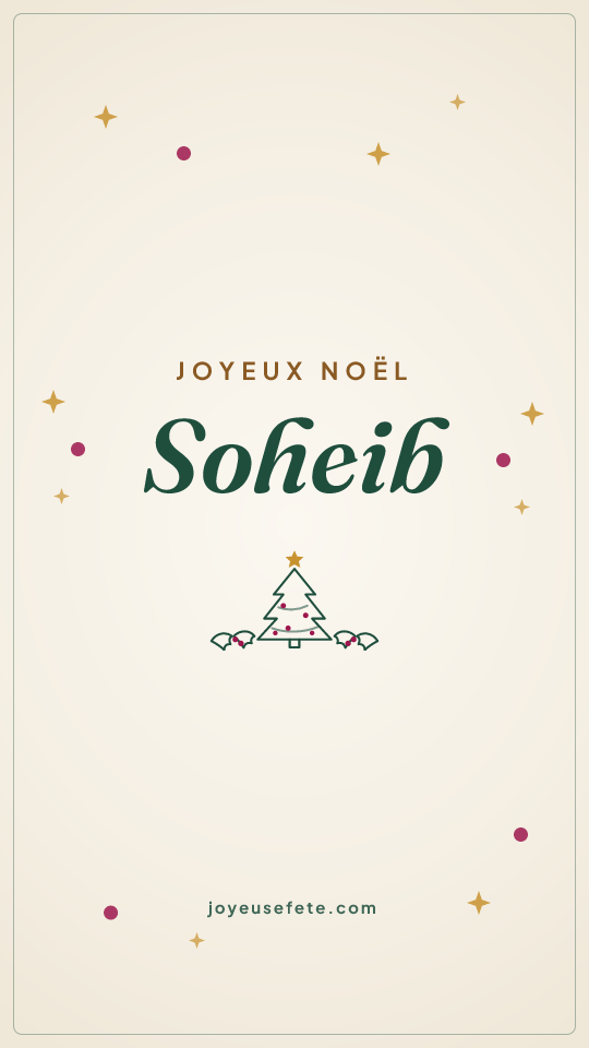 Image « Joyeux Noël Soheib » au format story