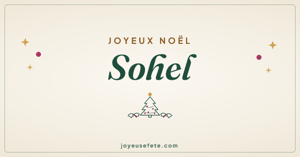 Image « Joyeux Noël Sohel » au format large