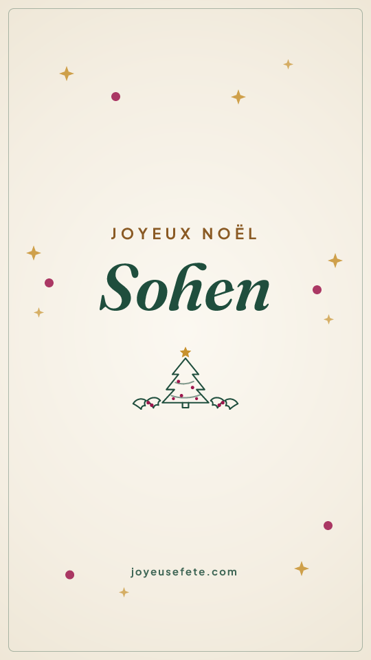 Image « Joyeux Noël Sohen » au format story