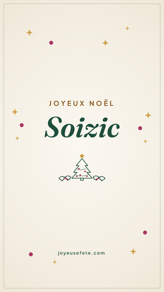 Image « Joyeux Noël Soizic » au format story