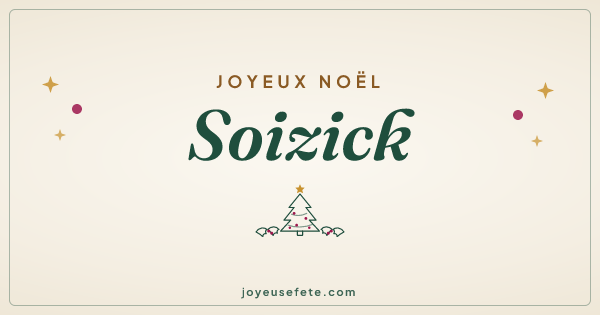 Image « Joyeux Noël Soizick » au format large