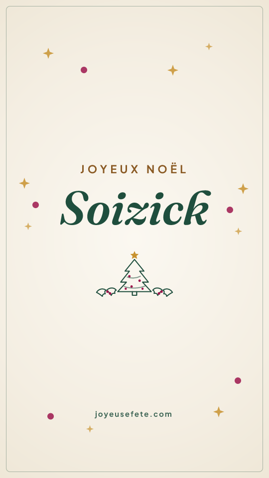 Image « Joyeux Noël Soizick » au format story