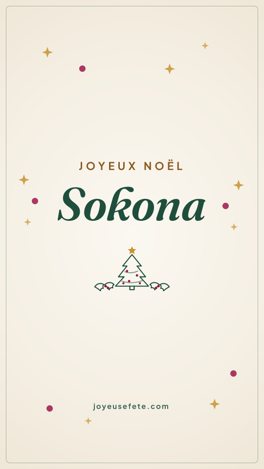 Image « Joyeux Noël Sokona » au format story