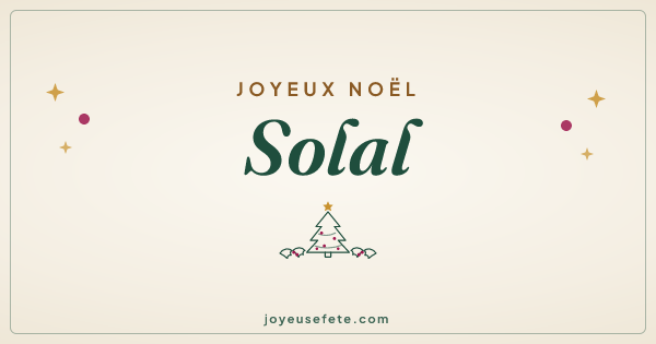 Image « Joyeux Noël Solal » au format large